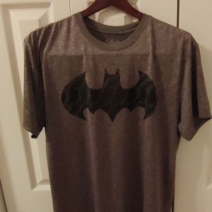Batman Branded T Shirt. Gray and Black in color.